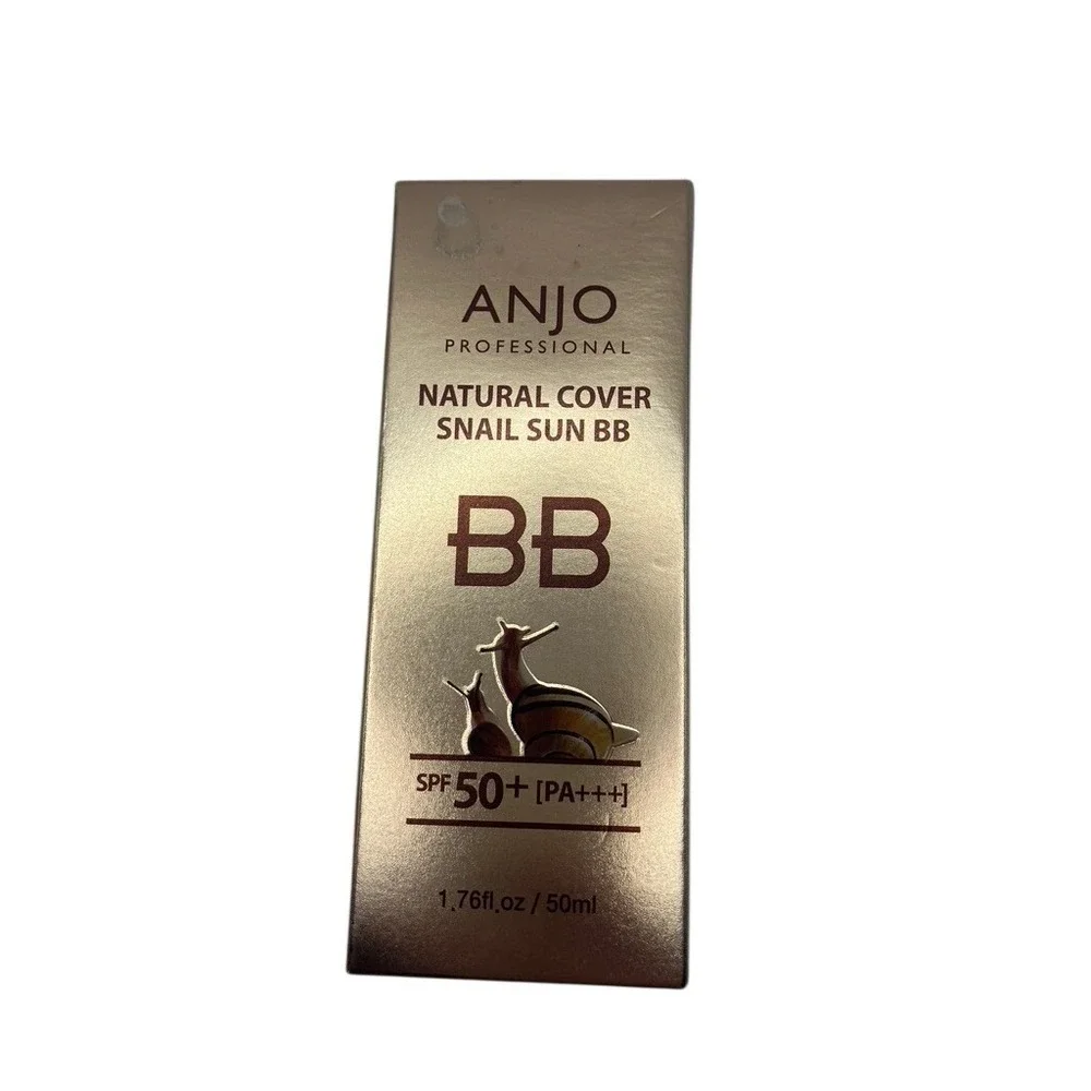Anjo‎ Natural Cover Snail Sun BB Cream Women 50ml Gold New SPF 50+ PA+++ Korea